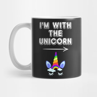 I'm With The Unicorn Birthday Party Mug